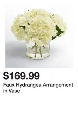 Wayfair Faux Hydrangea Arrangement in Vase offer