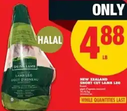 No Frills New zealand short cut lamb leg offer