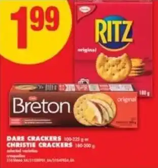 No Frills Dare crackers or christie crackers offer