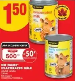 No Frills No name evaporated milk offer