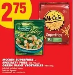 No Frills Mccain superfries specialty fries offer