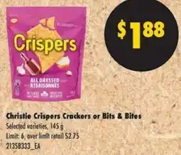 No Frills Christie crispers crackers or bits & bites offer