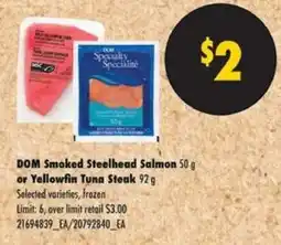 No Frills Dom smoked steelhead salmon offer