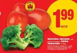 No Frills Broccoli crowns offer