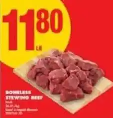No Frills Boneless stewing beef offer