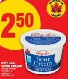 No Frills Gay lea sour cream offer