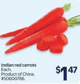 Walmart Indian red Indian red carrots Each. offer