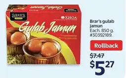Walmart Brar's gulab jamun offer