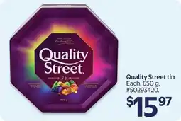 Walmart Quality Street tin offer
