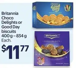 Walmart Britannia Choco Delights or Good Day biscuits offer