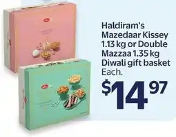 Walmart Haldiram's Mazedaar Kissey or Double Mazzaa and Diwali gift basket offer