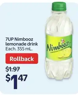 Walmart 7UP Nimbooz lemonade drink offer