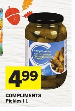 Foodland COMPLIMENTS Pickles offer