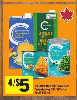 Foodland COMPLIMENTS Canned Vegetables offer