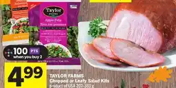 Foodland TAYLOR FARMS Chopped or Leafy Salad Kits offer