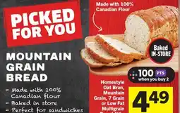 Foodland Homestyle Oat Bran, Mountain Grain, 7 Grain or Low Fat Multigrain Bread offer