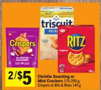 Foodland Christie Snacking or Mini Crackers offer