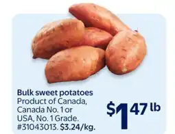 Walmart Bulk sweet potatoes offer