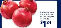 Walmart Pomegranates offer