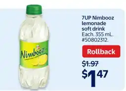 Walmart 7UP Nimbooz lemonade soft drink offer
