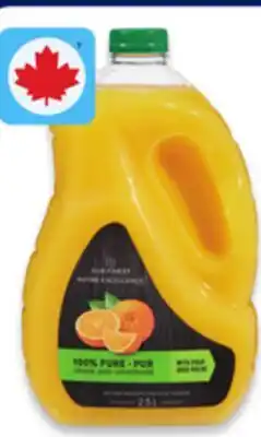 Walmart Our Finest orange juice offer