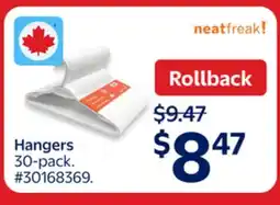 Walmart Hangers offer