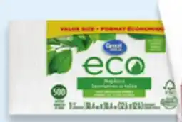 Walmart Great Value Eco napkins 500s offer