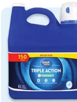 Walmart Great Value laundry detergent 6 L offer