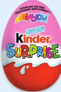 Walmart KINDER SURPRISE chocolate egg offer