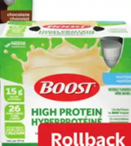 Walmart Boost high protein meal replacement offer