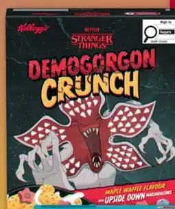 Walmart Kellogg's Stranger Things Demogorgon Crunch cereal offer