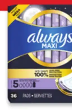 Walmart Always pads offer