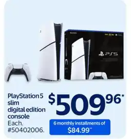 Walmart PlayStation 5 slim digital edition console offer