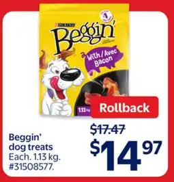 Walmart Beggin' Dog Treats offer