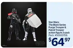 Walmart Star Wars: The Black Series Purge Trooper & Patrol Trooper action figure 2-pack offer