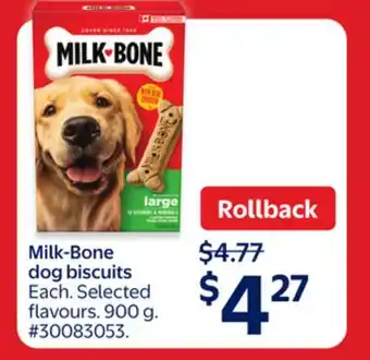 Walmart Milk-Bone dog biscuits offer