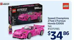 Walmart Speed Champions 2 Fast 2 Furious Honda S200 offer