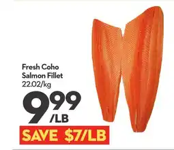 Longo's Fresh Coho Salmon Fillet offer