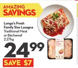 Longo's Longo's Fresh Family Size Lasagna offer