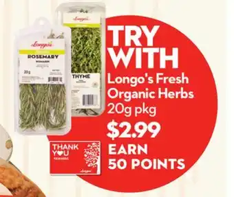 Longo's Longo's Fresh Organic Herbs offer