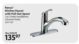Home Hardware Renzo Kitchen Faucet With Pull-Out Spout offer