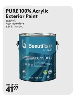 Home Hardware PURE 100% AcrylicExterior Paint offer