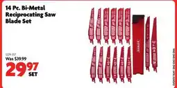 Home Hardware 14 Pc. Bi-Metal Reciprocating Saw Blade Set offer