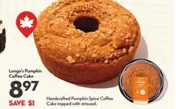Longo's Longo's Pumpkin Coffee Cake offer