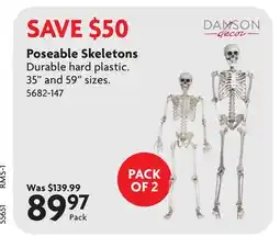 Home Hardware Poseable Skeletons offer