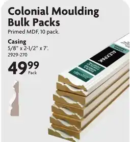 Home Hardware Colonial Moulding Bulk Packs offer