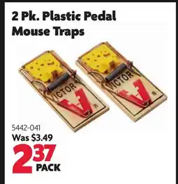 Home Hardware 2 Pk. Plastic Pedal Mouse Traps offer