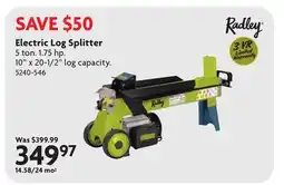 Home Hardware Electric Log Splitter offer