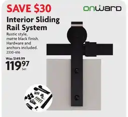 Home Hardware Interior Sliding Rail System offer
