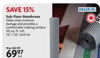 Home Hardware Sub-Floor Membrane offer